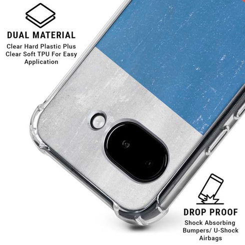 Russian Flag Distressed Google Pixel 9a Clear Case